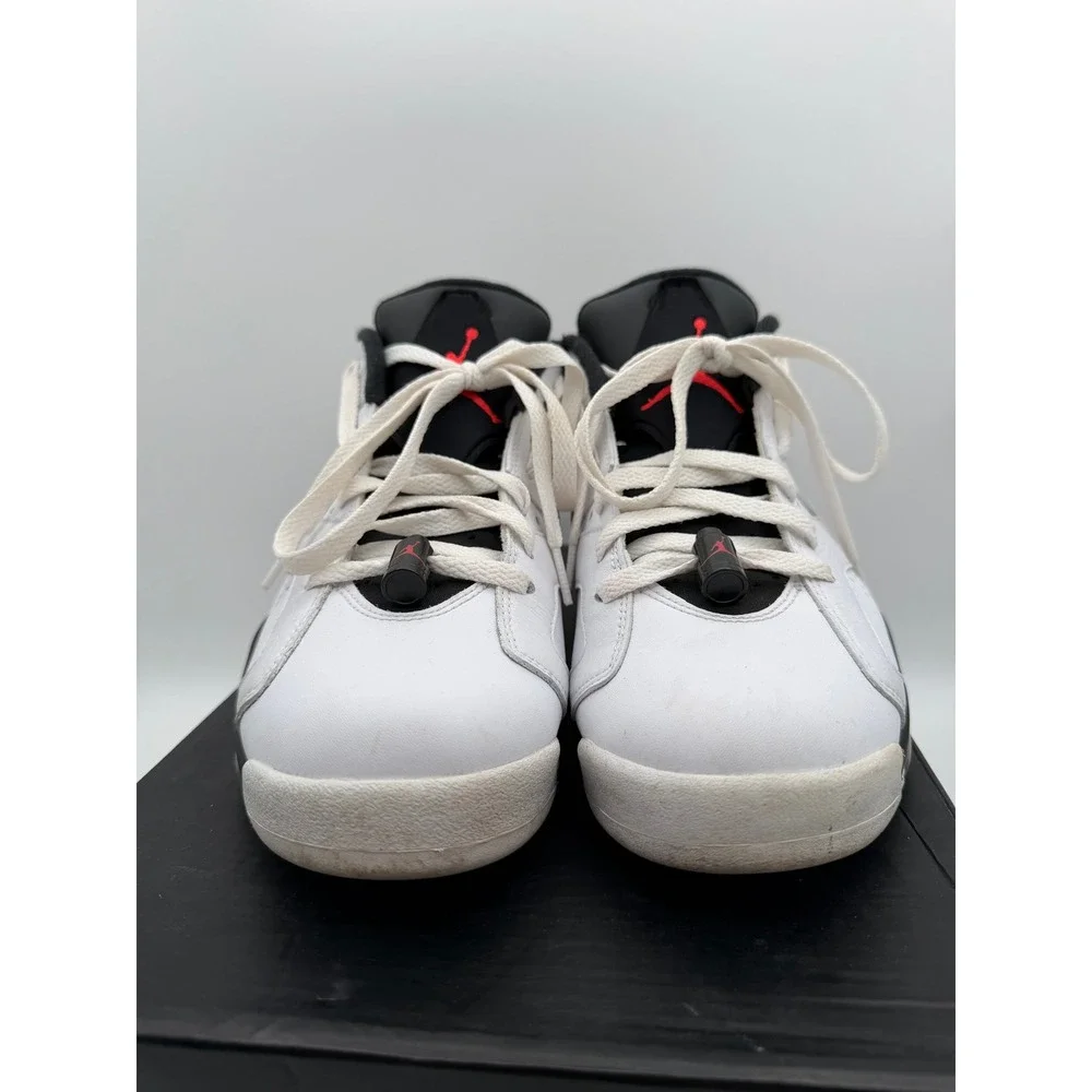 Air Jordan 6 Retro Low Infrared White Black Sneakers 304401-123 Mens 9